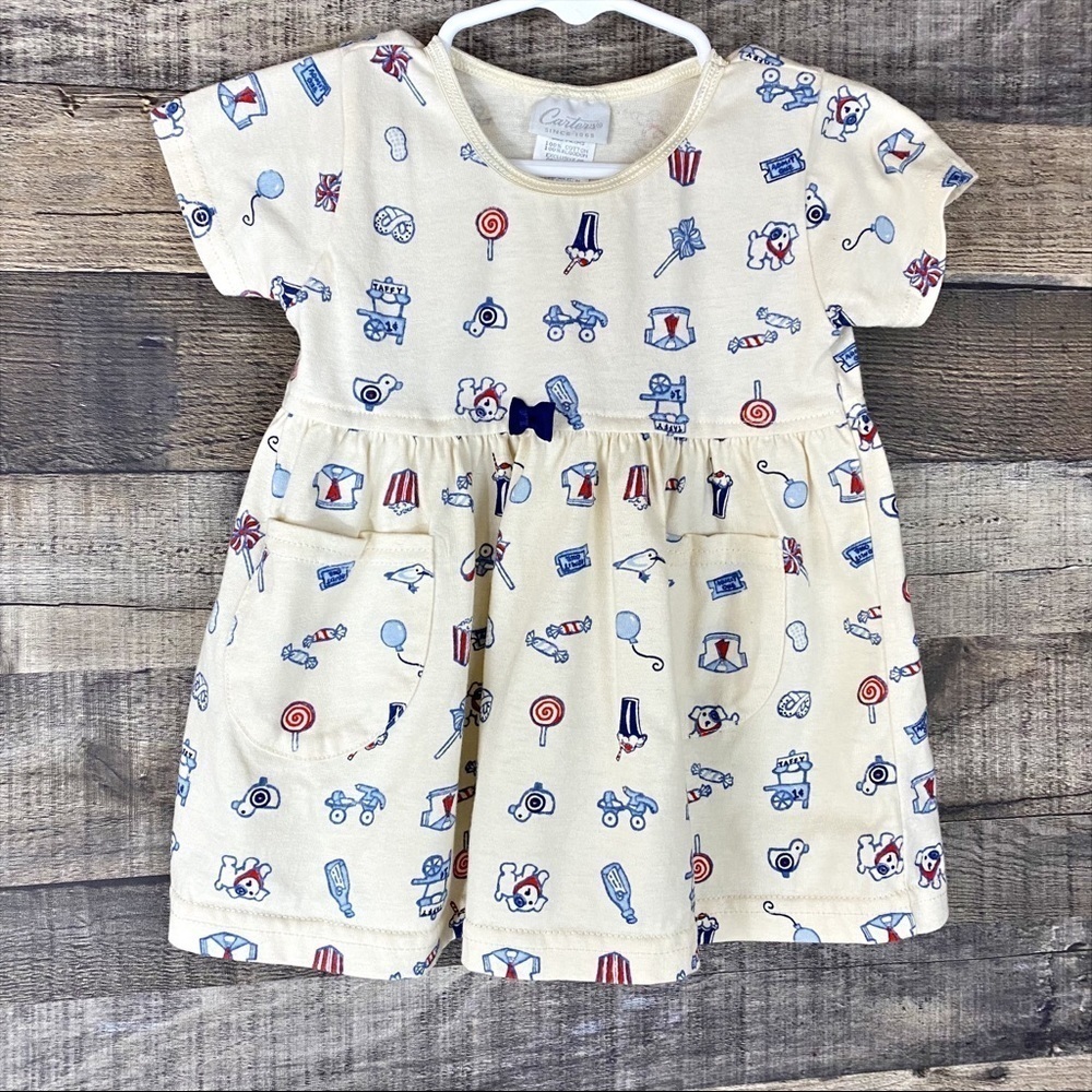 Vintage Carter’s‎ Baby Girl Carnival Print Dress